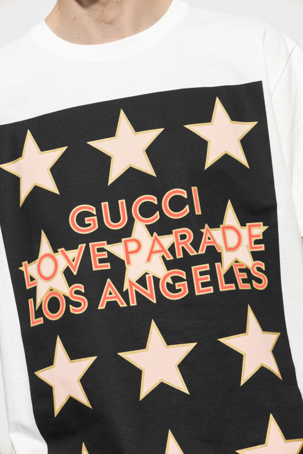 White T-shirt with 'Gucci Love Parade' print Gucci - Vitkac TW